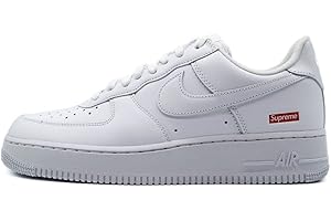 NIKE Supreme Air Force 1 Low White - Zapatillas Deportivas para Hombre (CU9225 100)