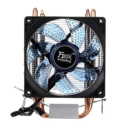 Preisvergleich Produktbild Wokee PC Computer Kühler Leistungsstark Schneller Kühlvorgang Aluminium Kühlkörper Lüfterkühler Intel & AMD Prozessorlüfter Einfaches Montagesystem