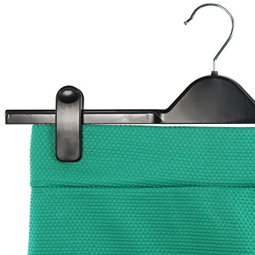 Hangerworld 15 extra breite stabile Taillenbund/Hosenbund-Kleiderbügel – Kunststoff – Schwarz – für Hosen, Röcke und sonstige Kleidung – Verstellbare Breite bis zu ca. 40 cm - 4