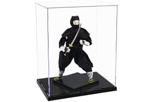 Tingacraft Acrílico Vitrina Cristal (24,5 x 17,5 x 30 cm) para Figura 1/6, Caja Metacrilato Expositor para Colecciones