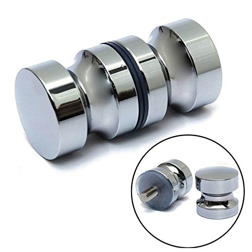 Yongse Aluminiummetall Dia. 30mm Einzel Groove Glastürknauf Duschraum Schrank Handgriff