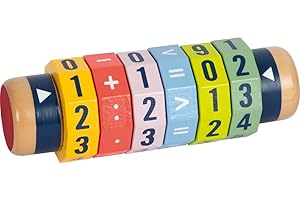 small foot Rechenrolle Kleines 1x1 „Educate“, Grundrechenarten Rechenschieber Abakus Rechenhilfe, ab 6 Jahren, 10527