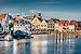 Produktbild Leinwand-Bild 60 x 40 cm: "Town of Husum, Nordfriesland, Schleswig-Holstein, Germany", Bild auf Leinwand