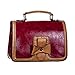 Produktbild Banned Damen Vintage Satchel Schultertasche - Kleine Retro Umhängetasche aus Kunstleder Leather Scandal Rot