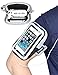 Produktbild iPhone 5 armband, imangoo Universal Handy Sport Armbinden, Apple iPhone SE Armband 5S Wallet Case Card Holder Touchscreen Tasche Laufen Wandern Radfahren Workout iPhone 5 C Handgelenk Tasche Fitness Arm Tasche Schwarz