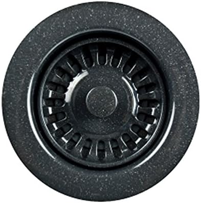Schock-Houzer 190-9268 Color Strainer 3-1/2-Inch Opening, Speckled Granite Black