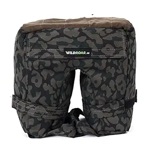 WildRoar Bean Bag-Green Camo- for Wildlife Photography-Prefilled