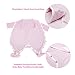 B.B.PIGEONS Newborn Baby Pink Stripe Footed Coverall Sleep Suit One-Pieces Romper Suit Long Sleeve Cotton Bodysuits Baby Grow Gift Baby Shower Gift Available 0-3 Months