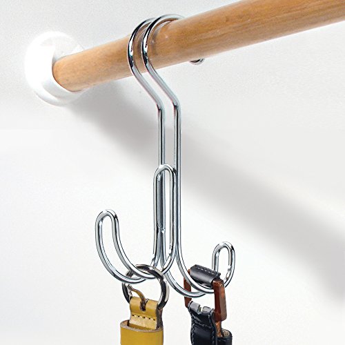 InterDesign 06510EU Classico Haken zum Hängen über die Kleiderstange 2, chrom - 2
