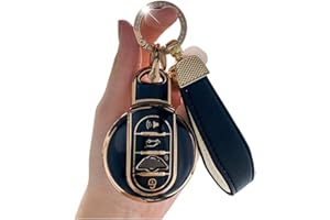 ontto Etui na kluczyki samochodowe, pokrowiec ochronny pasuje do BMW Mini Cooper S One Clubman Countryman F54 F55 F56 F57 F60 akcesoria pilot zdalnego sterowania breloczek TPU etui na klucze pudełko