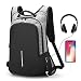 Produktbild Laptop Rucksack Anti-Diebstahl Lock ,FEWOFJ Rucksäcke Damen Herren mit USB Anschluss für 15.6 Zoll Schulrucksack Tagesrucksack Reiserrucksack Jungendliche Dazpack für Schule Uni Business Reisen Büro