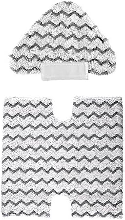 Startostar Steam Mop Pads, Touch-Free Microfiber Dirt Grip Washable Rectangle and Triangle Replacement Pads Dual-Pack for Shark S3973, S3973D, S5002Q, S5003A, S6001W, S6002, S6003D