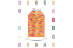 ‎NÄHMIT Nähmit - Gütermann Bulky Lock 80 Bauschgarn Farbverlaufsgarn 1000m Rolle Overlockgarn (26-9878)