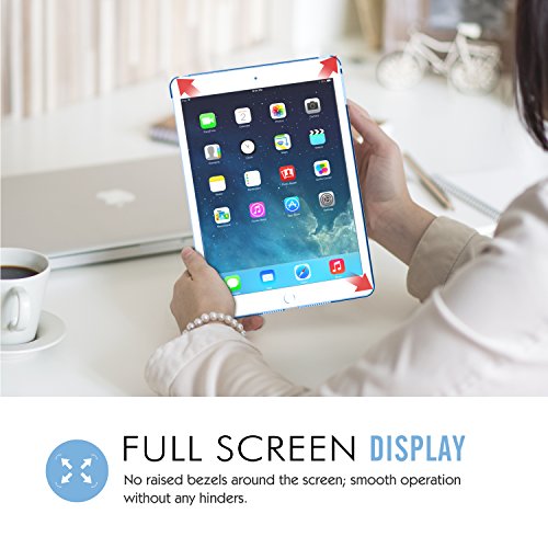 MoKo Hülle für iPad Air – PU Leder Tasche Schale Smart Case mit Translucent Rücken Deckel, mit Auto Schlaf/Wach Funktion und Standfunktion für Apple iPad Air / iPad 5 (5th Gen) 9.7″ Tablet, Tukan Vogel - 9