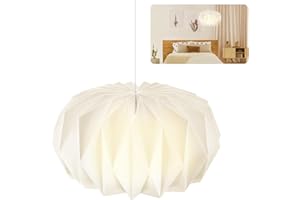 HuaMuDM Nordische Kreativpapier Lampenschirm,Origami Design Papier Lampenschirm,Folding Pendelleuchte Kunst Dekor,Wohnzimmer,Esszimmer,Schlafzimmer