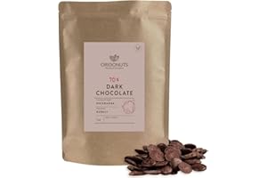 ORIGONUTS PATISSERIE & CHOCOLATERIE ORIGONUTS - Dropsy Czekoladowe - Czekolada do Topienia - 70% ciemna czekolada z Nikaragui - do fontanny czekoladowej, fondue czekoladowego, ciast, ciasteczek, tortów, muffinek - 1kg