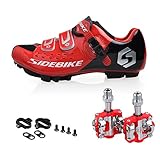 GUTANG-DC Scarpe da Ciclismo MTB per Mountain Bike Unisex Adulto con Pedali (Si Prega di Scegliere Una Taglia pi¨´ Grande)