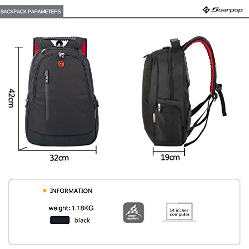 Soarpop SA7050 Laptop Rucksack Notebook Backpack (15.6 Zoll) - 6