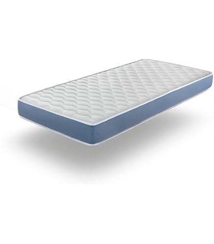 Matelas Bébé 75x180 Cm, Hauteur 16 Cm - Revêtement Argenté Antibactérien, Hypoallergénique - Fabriqué En Italie