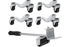 HOPCD Furniture Transport Set, Furniture Mover&Lifter Kit with 4 Moving Plate for Heavy Objects Bearing 400kg/881.8 lb, Heavy Move Furniture