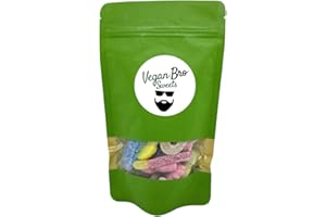 VEGAN BRO SWEETS Vegan Bro Mini Bag kwaśne – 200 g wegańskie żelki owocowe, żelki do wina, kwaśne żelki owocowe – idealne na prezent