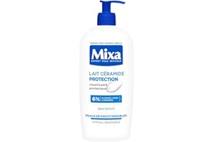 Mixa Expert Peau Sensible - Lait Céramide Protection - Anti-Sécheresse Sévère - Peaux Sèches et Fragilisées - Hypoallergénique - Sans Parfum - 250ml
