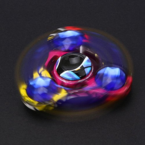 Saingace Metal Crystal Fidget Spinner Dreieck Einzelfinger Dekompression Gyro Hand Spinner Fingerspitzen Gyro - 5