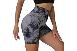 Litthing Pantalones Cortos Deportivos Mujer Push Up Sin Costuras Shorts Alta Cintura Elásticos Cortas Leggins Scrunch Butt para Running Yoga Fitness Jogging