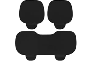 ‎NZDFH NZDFH 3er set Sommer-Autositzkissen aus Eisseide, Autositzbezüge Auto Zubehör Innenraum Autositzschoner, Autositzkissen, Kühles Kissen, Hundedecke Auto Rückbank, für Auto, LKW, SUV, Schwarz
