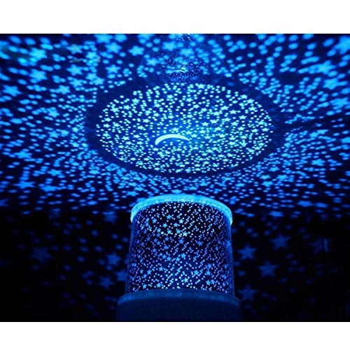 SIDDHMURTI Star Master Colorful Romantic LED Cosmos Sky Starry Moon Beauty Night Projector Bed Side Lamp with USB Cable