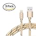 Produktbild Lightning Kabel - GOSCIEN 3Pack 1M Nylon iPhone Ladekabel Lightning USB Datenkabel für Apple iPhone X, 8/8 Plus, 7/7 Plus, 6s/6s Plus, 6/6 Plus, 5/5s/5c, iPad 4/iPad Mini/iPad Air