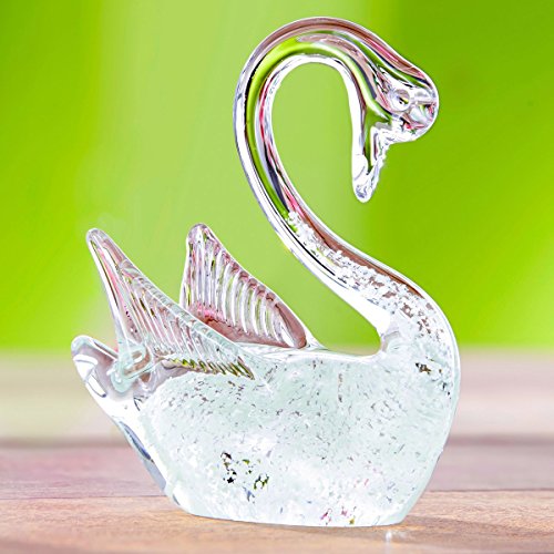 Preisvergleich Produktbild Glas-Schwan "Nachtleuchtend"