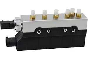 AIRSUSFAT 2203200258 Bloc de soupape de compresseur de suspension pneumatique compatible avec Mercedes-Benz W220 Classe S S350 S430 S500 S600 S55 S65 AMG