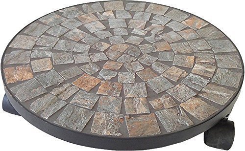 Preisvergleich Produktbild Pflanzenroller, Blumenroller Stonella, Mediterraner Mosaik Roller Rund