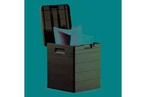 NATUUR Arcón Orden Exteriores Resina marrón 42.5x44x50 Cms 90 litros