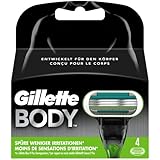 Gillette Body Rasierklingen, 4 St&uuml;ck