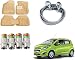 Auto Pearl Premium Quality Car Accessories Combo of Car Floor Foot Mats 3D Beige. & Car Tyre Air Alert Valve Cap Set of 4 Pcs. & Full Steel Towing Tow Cable 2000kgs 6mm Heavy Duty 4Mtr. For Chevrolet Beat Type-2 RS.2089.00