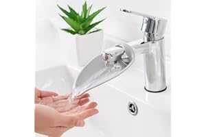 DierCosy Extenseur de Robinet en Silicone, Enfants Extension du Robinet Extension du pavillon Extension pour sécurité de Salle de Bain Gris, extenseur Robuste