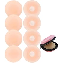 Wiederverwendbare Silikon-Nippelpads – 4 Paare (rosa/transparent), Selbstklebend, Unsichtbar Unter Kleidung