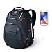 Produktbild swissdigital 35L Laptop-Rucksack, Geschäfts Reise Tasche Wasserdichter College School Computer Rucksack TSA Freundliche mit USB Ladeanschluss/RFID Schutz für 15,6 Zoll Laptops, Schwarz