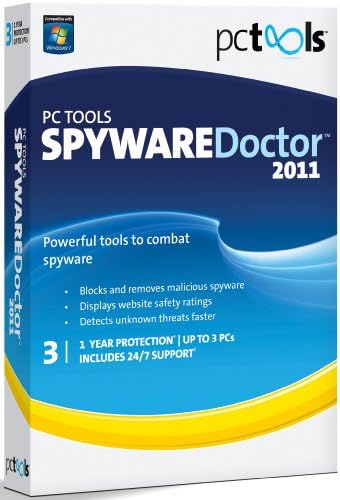 PC Tools Spyware Doctor 2011, 3 Computers, 1 Year Subscription (PC)