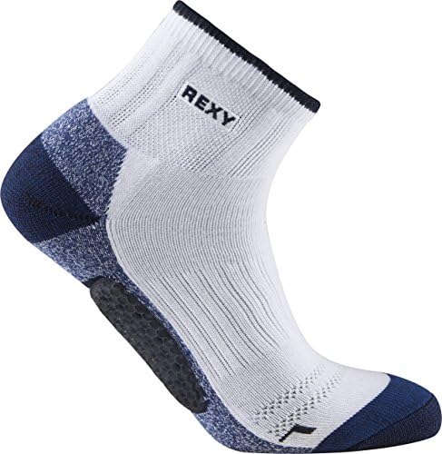 REXY Men's Ankle Atheltic Performance Nonslip Socks 10-11 Navy