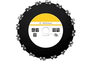 HFSAZJ Angle Grinder Cutting Disc Attachments, Arbor Angle Grinder Woodworking Cutter Tool, Alloy Steel Circular Chainsaw Wheel For 4500 5200 Ms180 Ms250 Fs120 Fs250 (Black S)