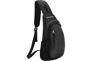 WDAFLG Sling Bag for Men Women, Sling Shoulder Backpack Small Rucksack for Men Nylon Waterproof Lightweight Chest Bag Anti Theft One Strap Rucksack for Travel Sports Hiking, Large Capacity