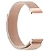 Produktbild Altsommer 20mmfür Samsung-Gang-Sport Milanese Edelstahl Armband, Edelstahl Mesh Uhrenarmband mit Edelstahl Silberne Schnalle Bracelet Armband für Damen Herren Silver Gold (Rose Gold)