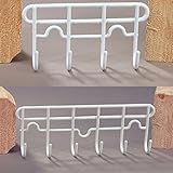 zur Aufhängung Maße : 1x4 Haken: ca. 16 x 3,5 x 8 cm 1x6 Haken: ca. 23,5 x 3,5 x 8 cm Farbe: weiß Material: Stahl, lackiert Gewicht: ca. 240 g