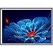 Produktbild 5D Diamond DIY Stickerei Malerei Embroidery Paintings Digitale Sets Raumdekor Wand-Dekor Kunstharz Strasssteine eingefügt Kreuzstich Rhinestone Pasted Bohren Blaue Blume 40x30cm