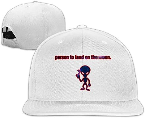ROLEXCROWN NCUJE Aliens Landed On The Moon Popular Design Unisex Adjustable Flat Along Caps Outdoor Sports Baseball Hats White