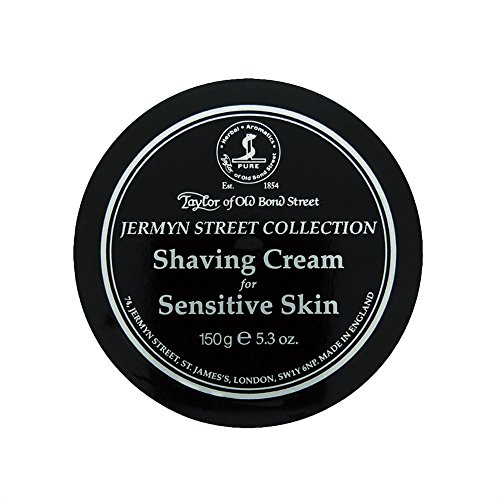 Taylors of Old Bond Street Jermyn Street Collection Shaving Cream for Sensitive Skin Screw Tread Pot 150gr