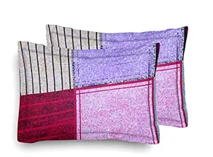 Home Elite Designer Printed 2 Piece Cotton Pillow Cover Set - 17 x 27, Multicolour